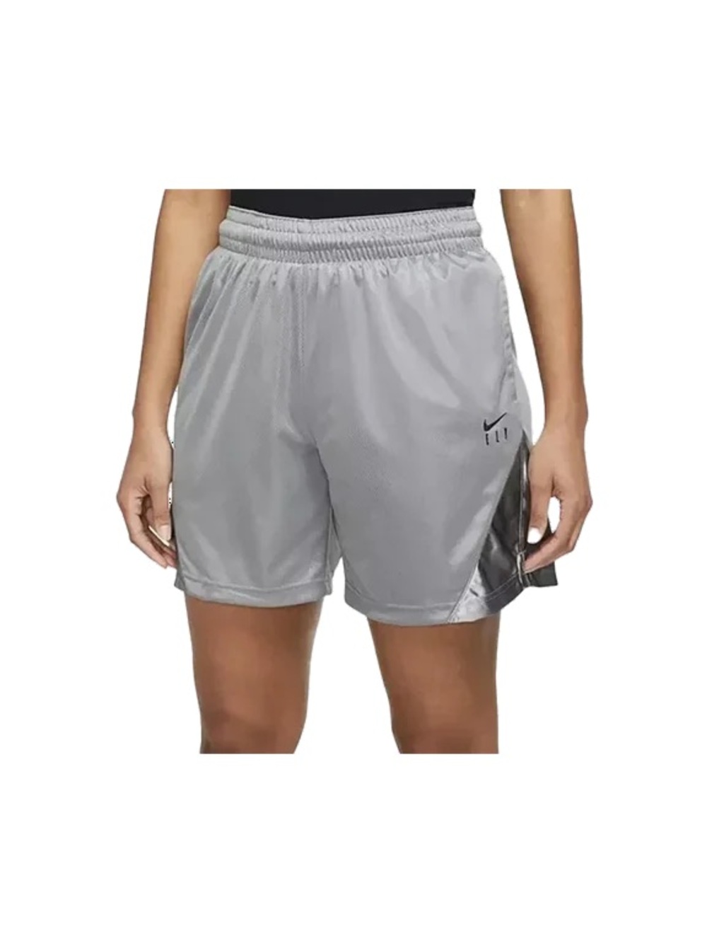 Nike Women's Silver Particle Grey Athletic Mesh Shorts Size Small NWT DH7363-073